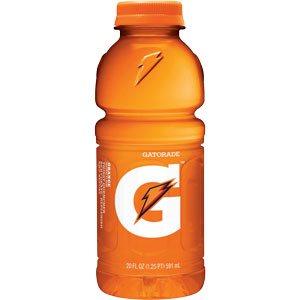 Orange Gatorade 20oz bottle Orange Gatorade 20oz bottle